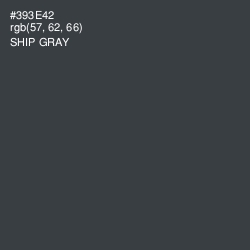 #393E42 - Ship Gray Color Image